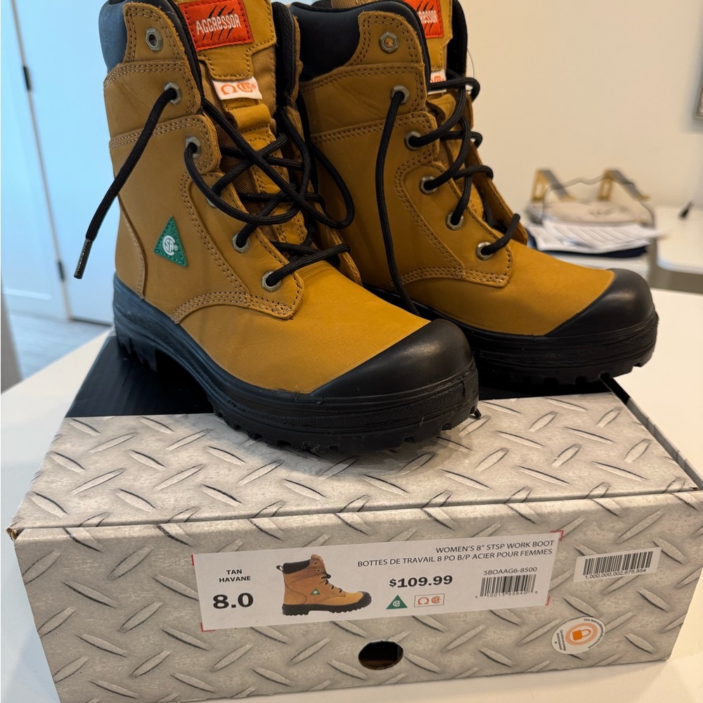 Tan and Black Combat Moto Boots with Rugged Design